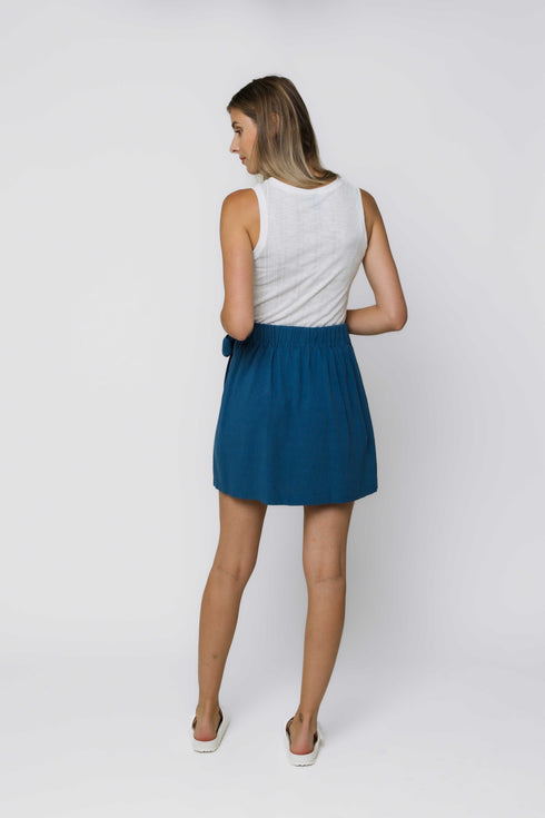 Winona-Tie Front Skirt
